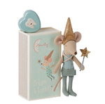 Load image into Gallery viewer, Maileg Mouse Tooth Fairy Blue in box
