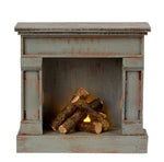 Load image into Gallery viewer, Maileg Miniature Fireplace vintage blue
