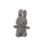 Load image into Gallery viewer, Miffy Keychain Corduroy Grey 10cm
