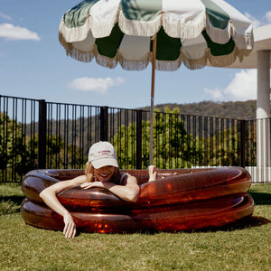 Pool Buoy Inflatable Pool Hourglass Amber Pool 