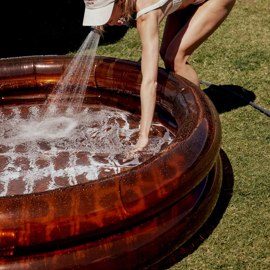 Pool Buoy Inflatable Pool Hourglass Amber Pool 