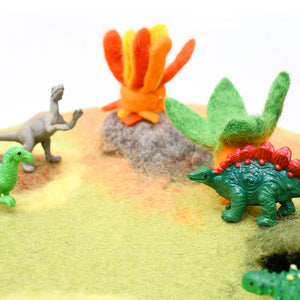 Tara Treasures Dinosaur Land Felt Play Mat Playscape