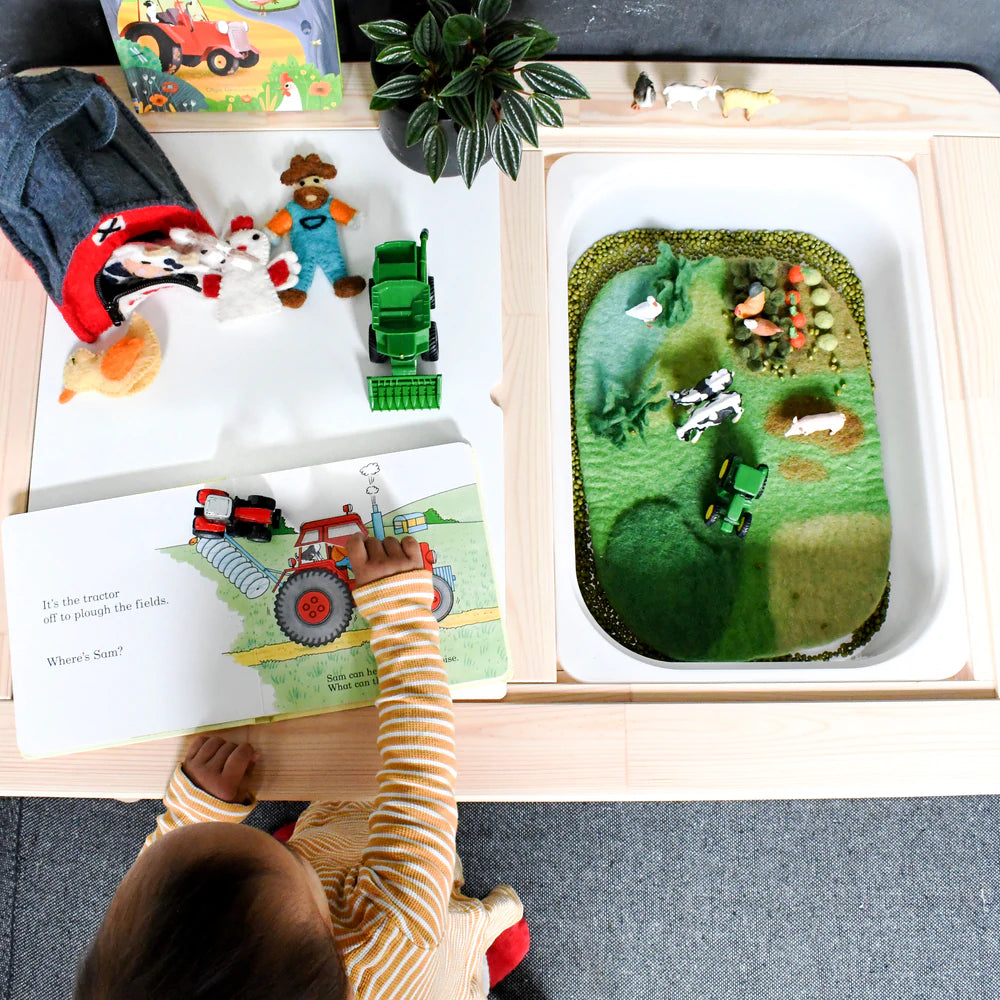 Tara Treasures Farm Land Felt Play Mat Playscape