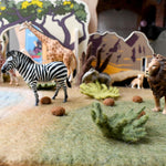 Load image into Gallery viewer, Tara Treasures Large Safari Play Mat Playscape
