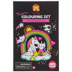 Load image into Gallery viewer, Tiger Tribe Neon Colouring Set - Unicorns and Friends
