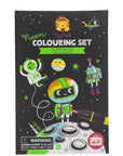 Tiger Tribe Neon Colouring Set - Outer Space