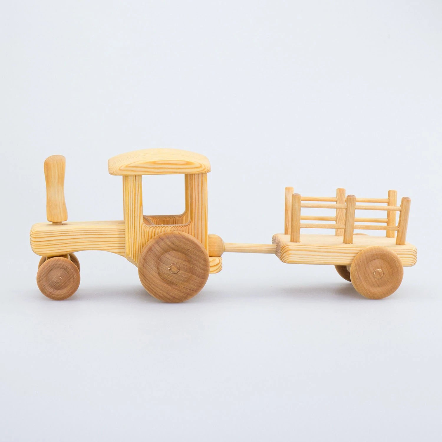 Debresk Big Wooden Tractor with Cart Au