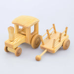 Load image into Gallery viewer, Debresk Big Wooden Tractor with Cart Au
