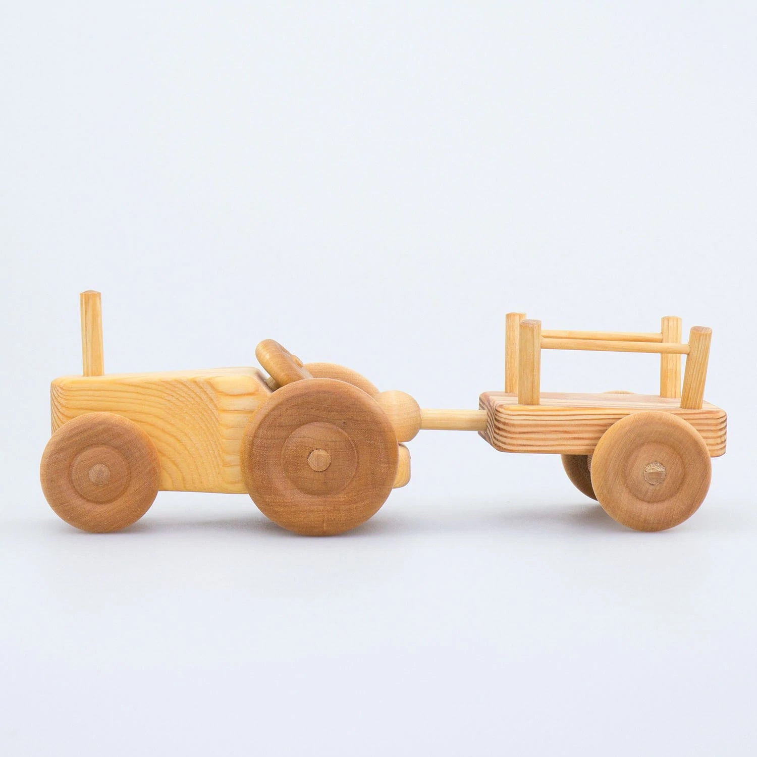 Debresk Small Wooden Tractor with Cart Au