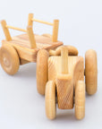 Debresk Small Wooden Tractor with Cart Au