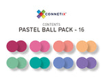 Load image into Gallery viewer, Connetix Magnetic Tiles Pastel Replacement Ball Pack 16 pc
