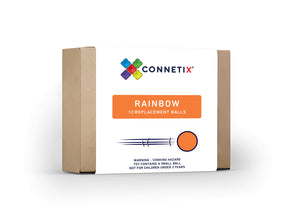 Connetix Magnetic Tiles Rainbow Replacement Ball Pack 12 pc
