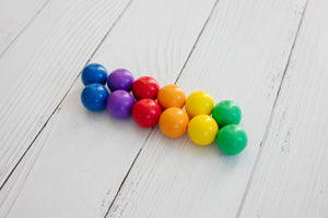 Connetix Magnetic Tiles Rainbow Replacement Ball Pack 12 pc