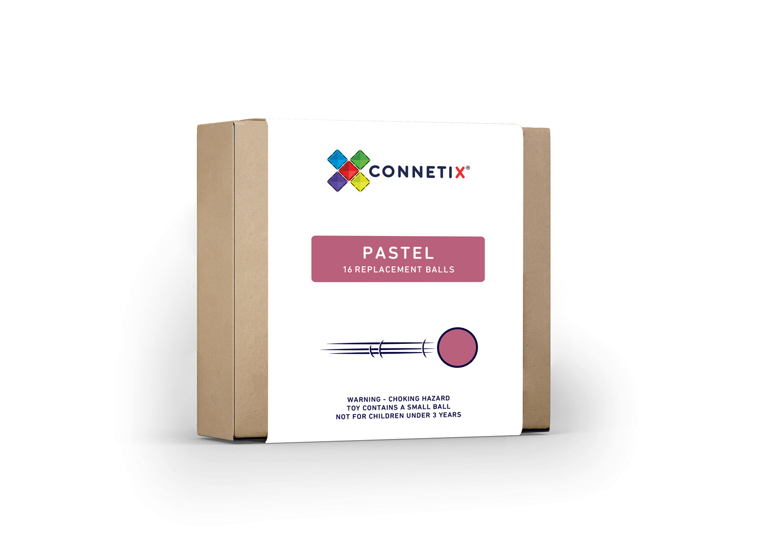 Connetix Magnetic Tiles Pastel Replacement Ball Pack 16 pc