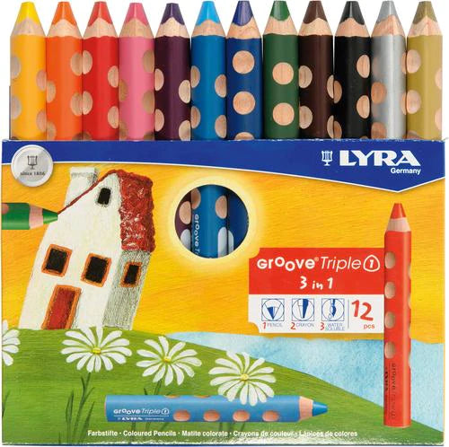 lyra-groove-triple-one-0Lyra Groove Triple One Colour Pencil Watercolour Wax Crayon